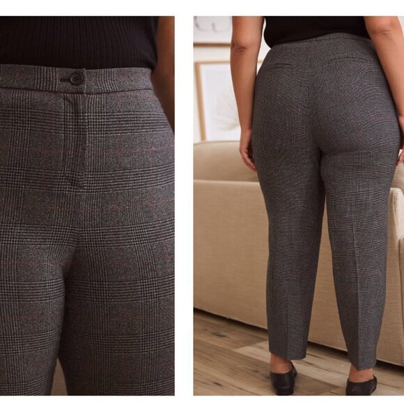 Laura Tartan Print Modern Fit Pants 18​​​​ - Picture 3 of 12